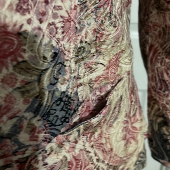 Analogy Paisley Tapestry Jacket Women's Medium Boho - Picture 3 of 8